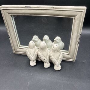 Sparrow Birds Table Mirror, Resin Framed Vanity Mirror Decor Farmhouse 6”/8”